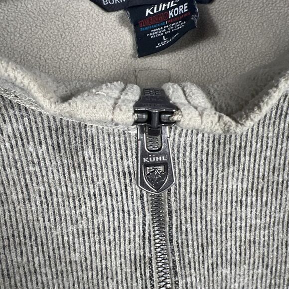 KUHL Brown Mens Size L Born In The Mountains Quarter Zip Pullover ThermoKore - Picture 3 of 16